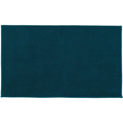 GÖZZE Chenille Tapis de bain bleu petrol - Rectangulaire GÖZZE Chenille Tapis de bain bleu petrol - Rectangulaire