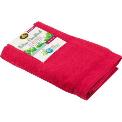 GÖZZE Recyceltes Baumwollhandtuch - 70x140cm - Rot - Badetuch GÖZZE Recyceltes Baumwollhandtuch - 70x140cm - Rot - Badetuch