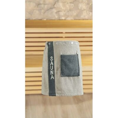 GÖZZE Sauna Sarong - Verstellbarer Baumwollbademantel - Damen GÖZZE Sauna Sarong - Verstellbarer Baumwollbademantel - Damen