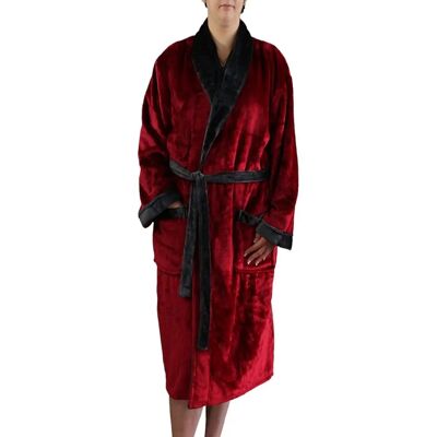 GÖZZE Seidenfeeling Robe unisexe - Longue, 120cm, Rouge GÖZZE Seidenfeeling Robe unisexe - Longue, 120cm, Rouge