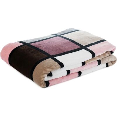 Gözze Cashmere Feeling Antigua 150x200cm - Rose/Taupe Gözze Cashmere Feeling Antigua 150x200cm - Rose/Taupe