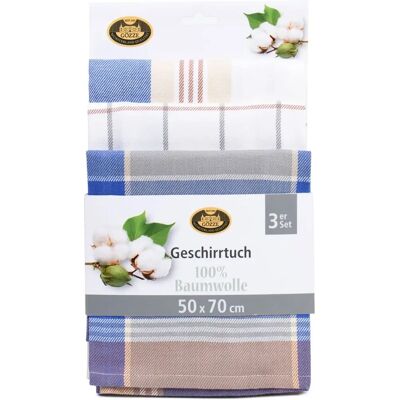 Gozze - 60058 Zestaw 3 Ręczników Kuchennych - Niebieski Gozze - 60058 Zestaw 3 Ręczników Kuchennych - Niebieski