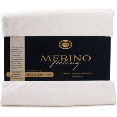 GÖZZE Merino Wendewohndecke - Chaude, Douce, 180x220cm GÖZZE Merino Wendewohndecke - Chaude, Douce, 180x220cm