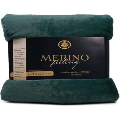 GÖZZE Merino Wendewohndecke - Tissage double - 180x220 cm Couverture GÖZZE Merino Wendewohndecke - Tissage double - 180x220 cm Couverture