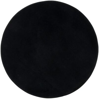 GÖZZE Tapis de bain Rio Premium - rond Ø 110 cm, polyester, noir GÖZZE Tapis de bain Rio Premium - rond Ø 110 cm, polyester, noir
