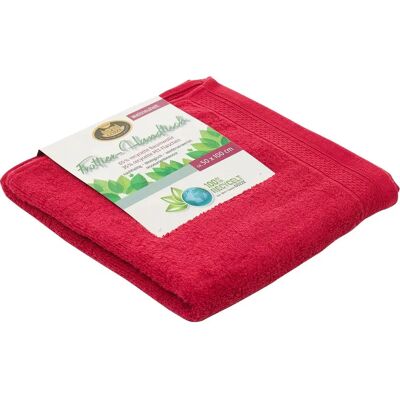 GÖZZE Recycelte Handtücher - 50x100cm, 2 Stück, Rot - Handtuch GÖZZE Recycelte Handtücher - 50x100cm, 2 Stück, Rot - Handtuch