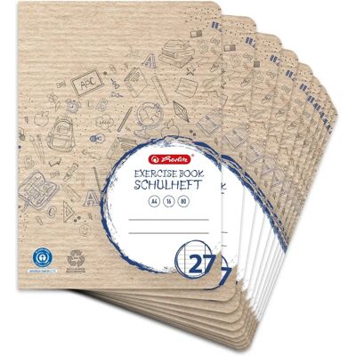 LANDRE A4 School Notebook - Recycled, 16 Pages, Lineatura 27 LANDRE A4 School Notebook - Recycled, 16 Pages, Lineatura 27
