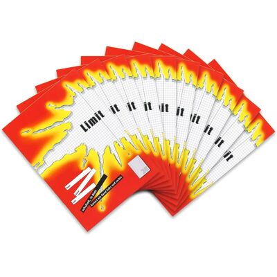 Limit A4 Heft - 16 Seiten, Linierte, Rot Limit A4 Heft - 16 Seiten, Linierte, Rot