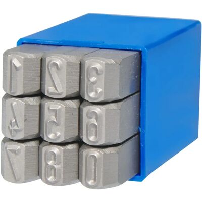 BETA - Model 10007000 - Cyfry 7mm - Zestaw stempli - Niemcy BETA - Model 10007000 - Cyfry 7mm - Zestaw stempli - Niemcy