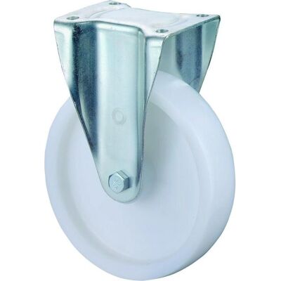 BS N110.B10 100 mm Schwere Bockrolle mit Kunststoffrolle BS N110.B10 100 mm Schwere Bockrolle mit Kunststoffrolle
