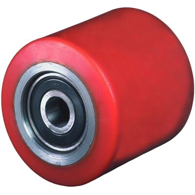 BS Rote Polyurethanrolle 75mm Hohe Tragkraft - Räder BS Rote Polyurethanrolle 75mm Hohe Tragkraft - Räder