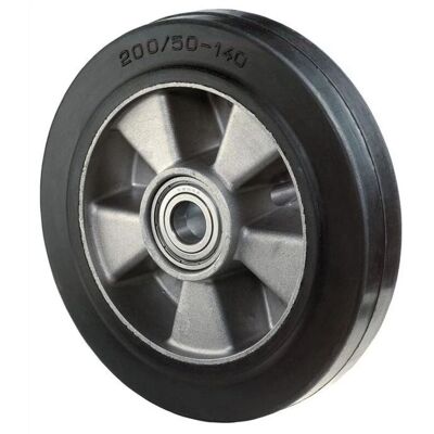 BS Modell B80 Gummi Aluminium Rad - 100mm, 150kg Tragfähigkeit BS Modell B80 Gummi Aluminium Rad - 100mm, 150kg Tragfähigkeit