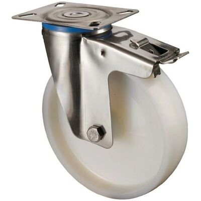 BS Rollen Edelstahl Lenkrolle mit Feststeller - 100mm - Produkttyp BS Rollen Edelstahl Lenkrolle mit Feststeller - 100mm - Produkttyp