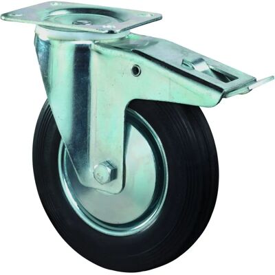 BS ROLLEN Ruota con Freno - 100mm - Nero BS ROLLEN Ruota con Freno - 100mm - Nero