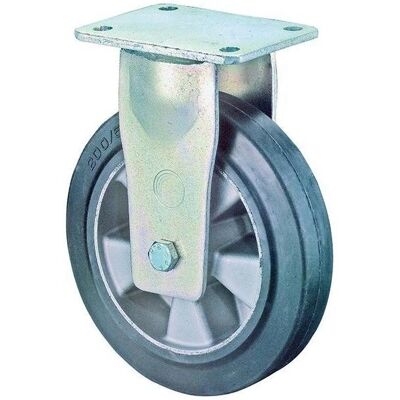 BS ROLLEN - Bockrolle - 300mm, Schwarz, Aluminium - Schwerlast BS ROLLEN - Bockrolle - 300mm, Schwarz, Aluminium - Schwerlast