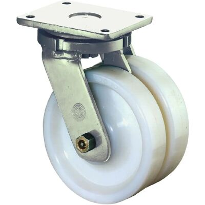 BS Modell S100.B15.151 Schwerlast-Doppelrolle - 1800 kg, Kunststoffrad BS Modell S100.B15.151 Schwerlast-Doppelrolle - 1800 kg, Kunststoffrad