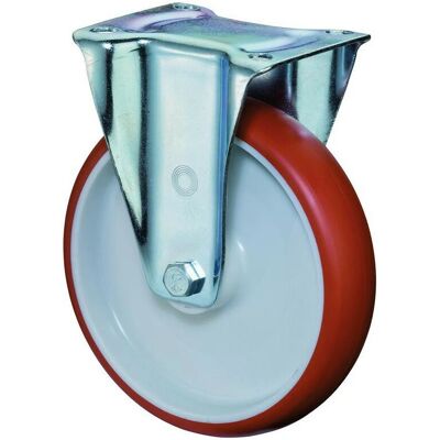 BS Rollen Bockrolle - 125mm, Rosso, 150kg - Ruota per Mobili BS Rollen Bockrolle - 125mm, Rosso, 150kg - Ruota per Mobili
