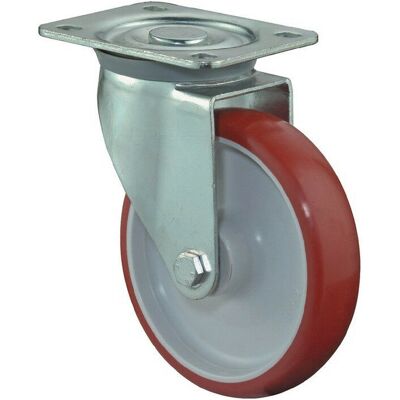 BS ROLLEN 150mm Rote Polyurethan Rollen - Transportrollen BS ROLLEN 150mm Rote Polyurethan Rollen - Transportrollen
