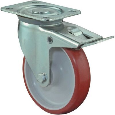 BS Rollen 200mm Polyurethan Rot - Transportrollen BS Rollen 200mm Polyurethan Rot - Transportrollen