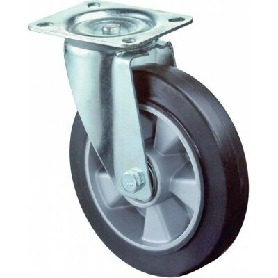BS ROLLEN LS400.B80 125mm Elastik-Gummirad - Transportrolle BS ROLLEN LS400.B80 125mm Elastik-Gummirad - Transportrolle