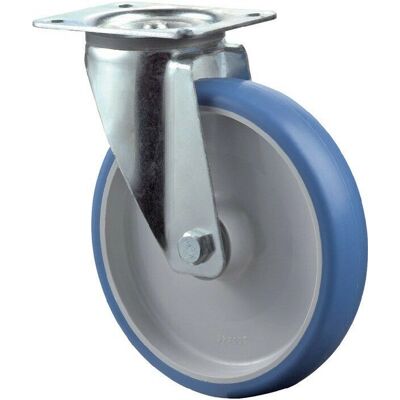 BS ROLLEN Transportrolle - Polyurethan Blau - 125mm, 150kg BS ROLLEN Transportrolle - Polyurethan Blau - 125mm, 150kg