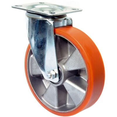 BS Modell LB500.B90 Zinkstahl Polyurethan Lenkrolle - Transportrolle BS Modell LB500.B90 Zinkstahl Polyurethan Lenkrolle - Transportrolle
