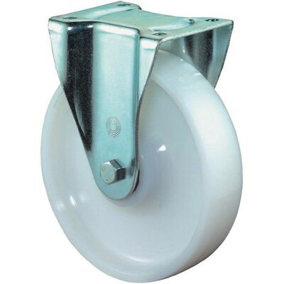 BS ROLLEN Rueda fija pesada - L135xW110mm, Blanco - Heavy-duty wheel BS ROLLEN Rueda fija pesada - L135xW110mm, Blanco - Heavy-duty wheel