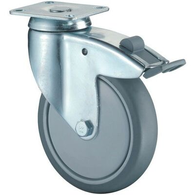 BS Rollen - Schwerlast Möbelrollen mit Totalfeststeller - Ø 150mm - Gummiräder - Stahlgehäuse BS Rollen - Schwerlast Möbelrollen mit Totalfeststeller - Ø 150mm - Gummiräder - Stahlgehäuse