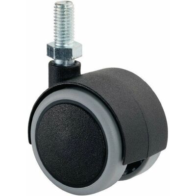 BS ROLLEN Rulo doble de plástico 40mm diámetro, 30kg M10 PA gris - Rodillo BS ROLLEN Rulo doble de plástico 40mm diámetro, 30kg M10 PA gris - Rodillo