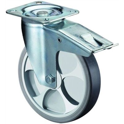 BS Stahl verchromter Lenkrolle 100 mm - rollen BS Stahl verchromter Lenkrolle 100 mm - rollen