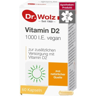 Dr. Wolz Zell GmbH D-vitamin 1000 I.E. Vegán Kapszula - Táplálékkiegészítő Dr. Wolz Zell GmbH D-vitamin 1000 I.E. Vegán Kapszula - Táplálékkiegészítő