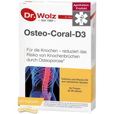 Dr. Wolz Osteo Coral D3 - Knochengesundheit Kapseln Dr. Wolz Osteo Coral D3 - Knochengesundheit Kapseln