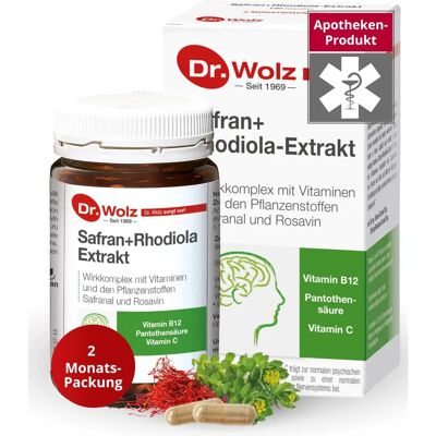 Dr. Wolz Rodiola Szafrán - Hangulat és Energia Növelő - Étrend-kiegészítő Dr. Wolz Rodiola Szafrán - Hangulat és Energia Növelő - Étrend-kiegészítő