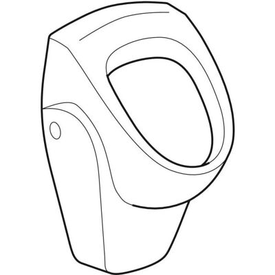Geberit Renova Urinal - Zulauf von hinten, verdeckter Ablauf - Weiß Geberit Renova Urinal - Zulauf von hinten, verdeckter Ablauf - Weiß