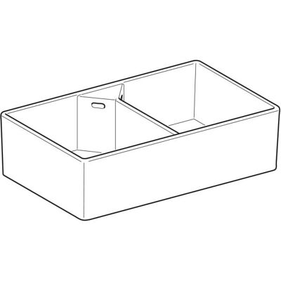 Chiuvetă dublă City Geberit - 900x560x250 mm Alb Chiuvetă dublă City Geberit - 900x560x250 mm Alb
