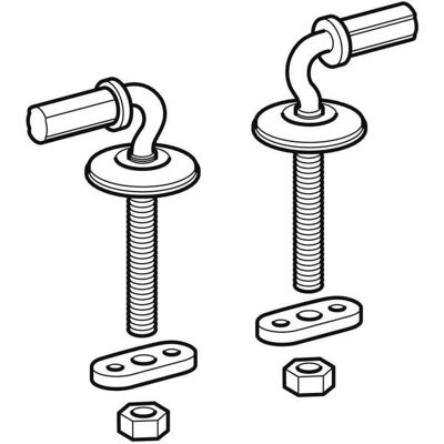 Geberit Modell 598015000 Edelstahl-Scharnier - WC-Sitz Geberit Modell 598015000 Edelstahl-Scharnier - WC-Sitz