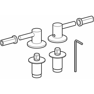Geberit Citterio 500 Scharniersatz - WC Sitz Geberit Citterio 500 Scharniersatz - WC Sitz