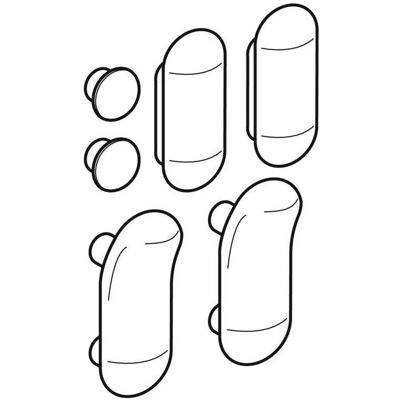 Geberit 598141000 WC-Sitzpuffer - WC-Sitz Zubehör Geberit 598141000 WC-Sitzpuffer - WC-Sitz Zubehör