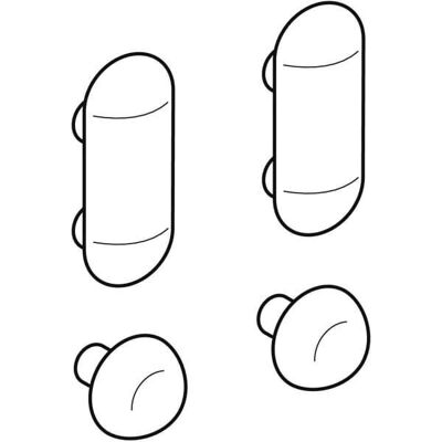 Geberit F1 WC-Sitzkissen-Set - Toilettzubehör Geberit F1 WC-Sitzkissen-Set - Toilettzubehör