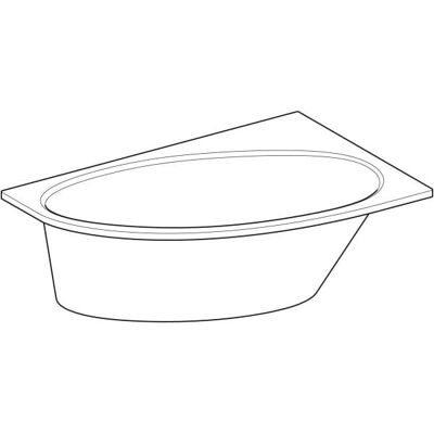 Geberit Renova Asymmetrische Eckbadewanne - Badewanne Geberit Renova Asymmetrische Eckbadewanne - Badewanne