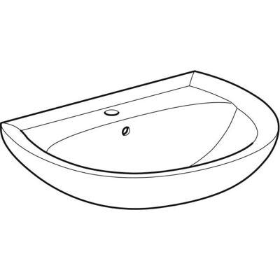Geberit Renova Wandwaschtisch - 650x510 mm - Beigebraun Geberit Renova Wandwaschtisch - 650x510 mm - Beigebraun