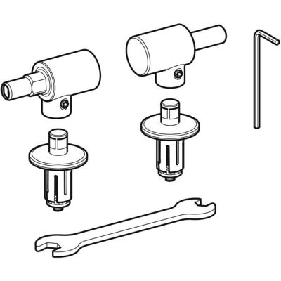 Geberit Modelo 598059000 - Cubierta de flujo de acero inoxidable Geberit Modelo 598059000 - Cubierta de flujo de acero inoxidable