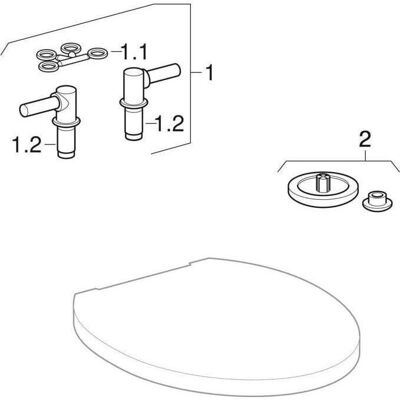 Geberit Cleo WC-Sitz - Weiß - Toilettensitz Geberit Cleo WC-Sitz - Weiß - Toilettensitz