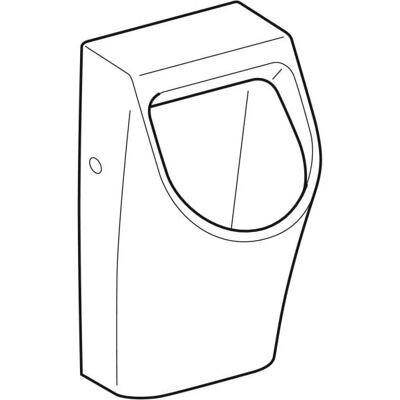 Keramag Geberit Renova Plan Urinal - Achterinvoer, Achterafvoer - Wit Keramag Geberit Renova Plan Urinal - Achterinvoer, Achterafvoer - Wit