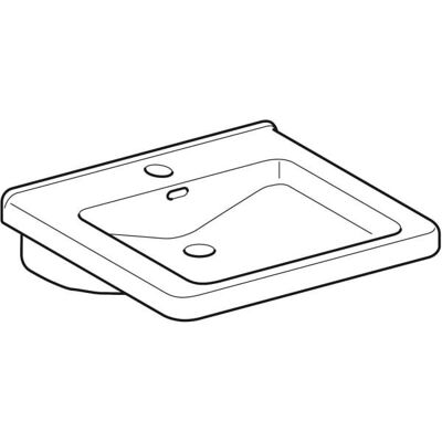 Geberit Waschbecken - 128555600 - Weiß - Rollstuhlgeeignet Geberit Waschbecken - 128555600 - Weiß - Rollstuhlgeeignet