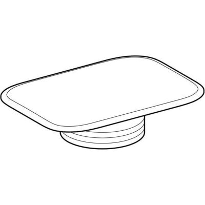 Tapa de Drenaje Geberit Blanco/Cromado - Accesorio de Baño Tapa de Drenaje Geberit Blanco/Cromado - Accesorio de Baño