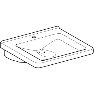Geberit Renova Nr. 1 Comfort Waschtisch - 600x550mm - Weiß Geberit Renova Nr. 1 Comfort Waschtisch - 600x550mm - Weiß