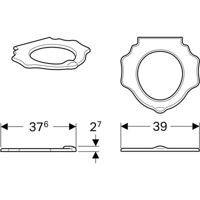 Geberit - Kindertoilette mit Tierdesign - Stützfunktion - Rubinrot Geberit - Kindertoilette mit Tierdesign - Stützfunktion - Rubinrot