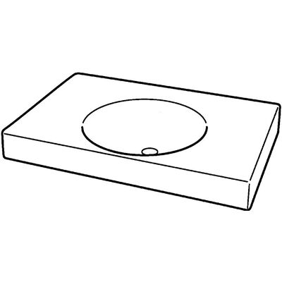 Geberit Preciosa II Wandwaschtisch - 600x500mm, Weiß Alpin - Badezimmerwaschbecken Geberit Preciosa II Wandwaschtisch - 600x500mm, Weiß Alpin - Badezimmerwaschbecken