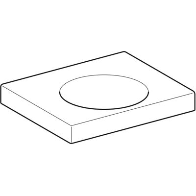 Geberit Preciosa II Wandwaschtisch - Weiß Alpin - 600x500mm Geberit Preciosa II Wandwaschtisch - Weiß Alpin - 600x500mm
